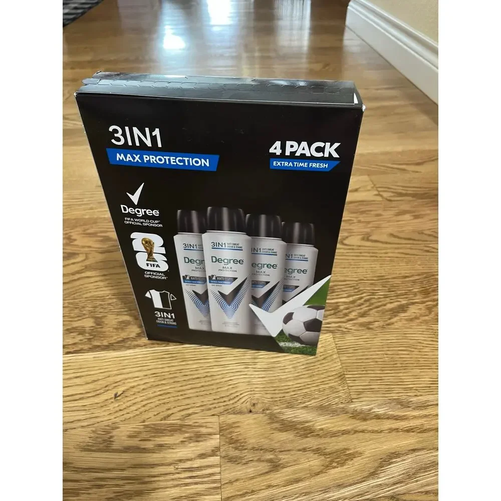 Degree Max Protection Men 3-in-1 Antiperspirant Spray, 12 Cans (3x4) Exp 01/28